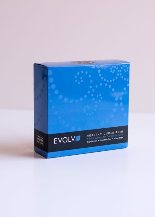 Healthy Curls Trip box from Evolvh haircaare at changes