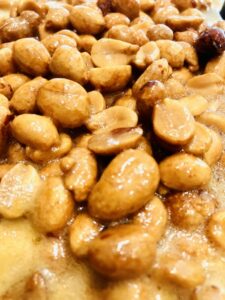 Easy peanut brittle in the microwave