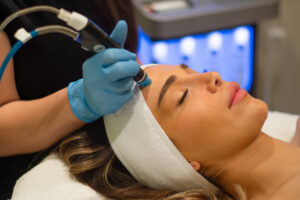 Woman having Skincare services at changes salon and day spa in walnut creek.